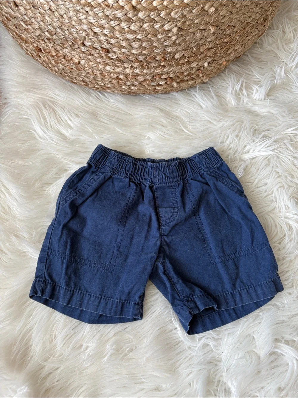 Carter's Navy Elastic-Waist Boys' Shorts